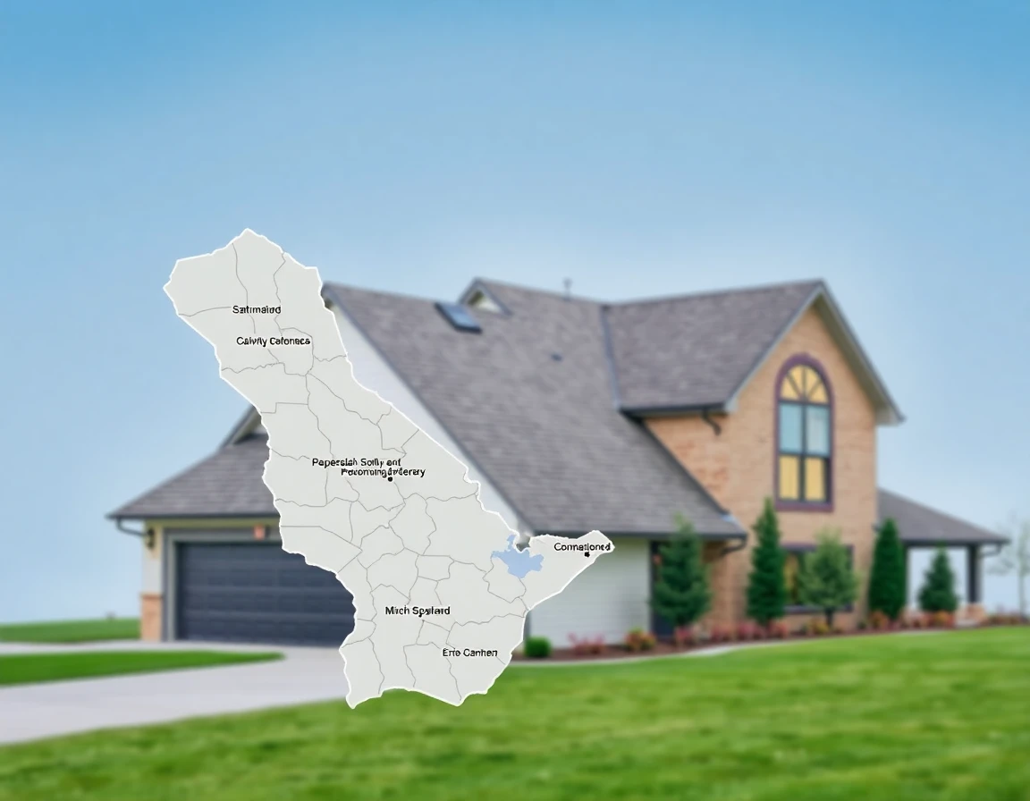 Roofing Service Areas Map